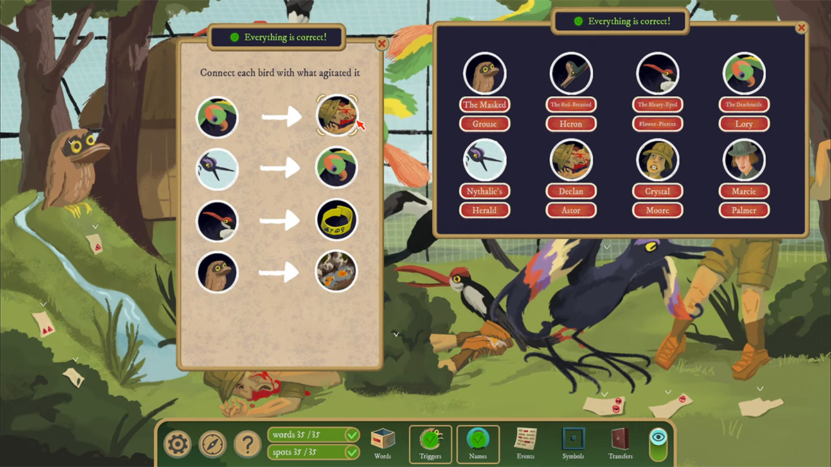 Birds in Chapter 4