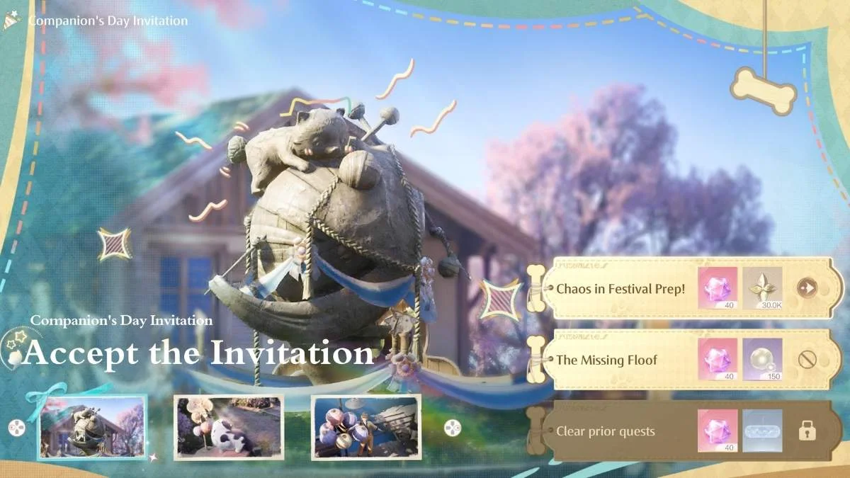 Accept the Invitation Companions Day Quest Infinity Nikki