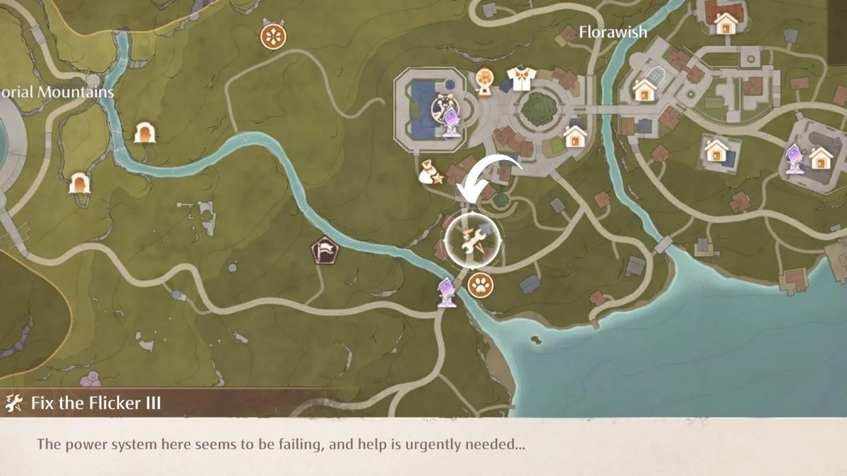 Fix the Flicker III Map Location
