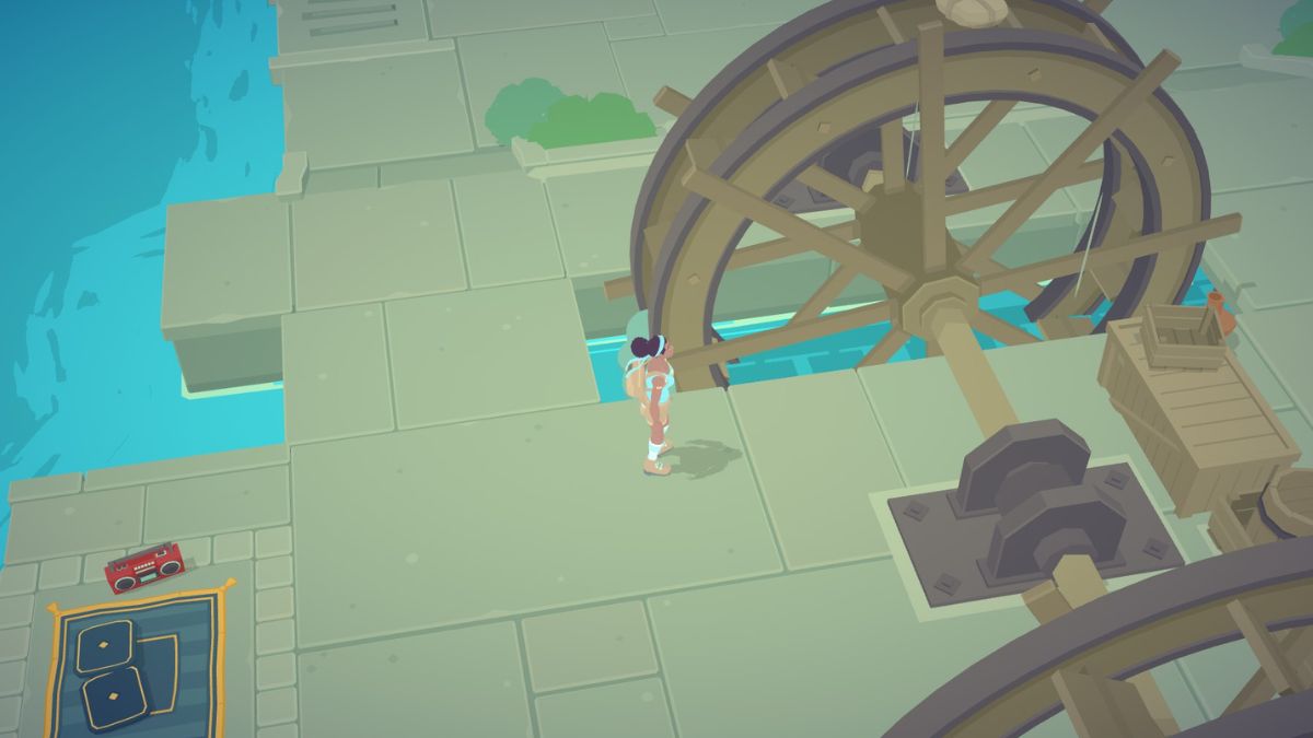 Hermes Memento on Water Wheel near Hapheastus Workshop