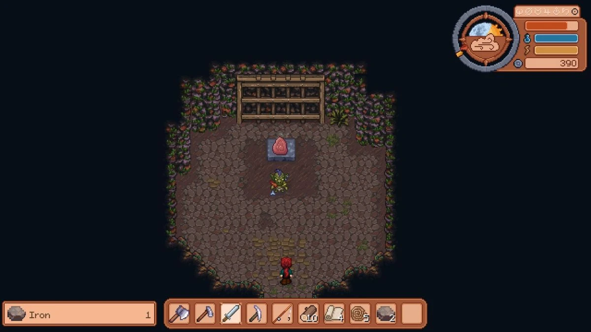 Goblin Boss Guarding Fire Stone