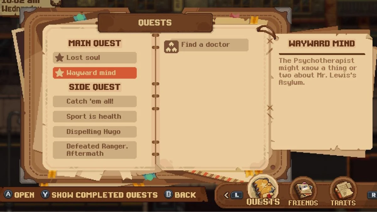 Wayward Mind quest Bloomtown