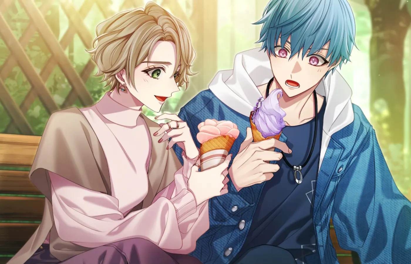 Him, the Smile & Bloom ice cream