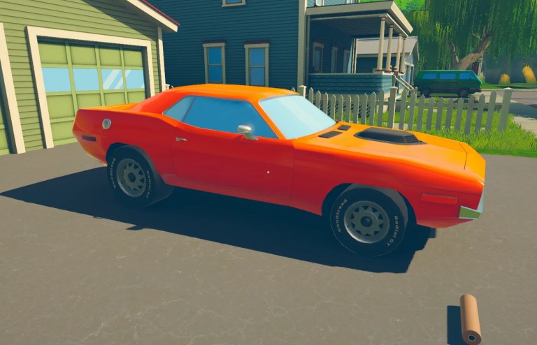 Orange car Spray Paint Simulator