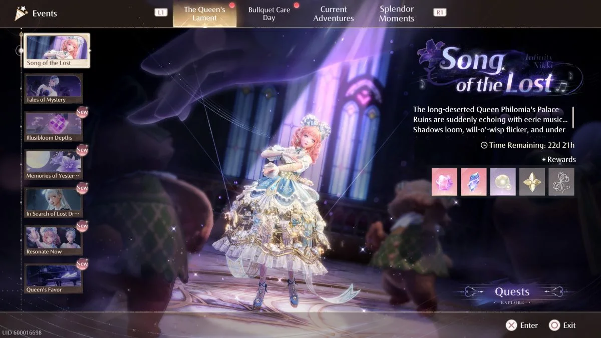 Song of the Lost Infinity Nikki