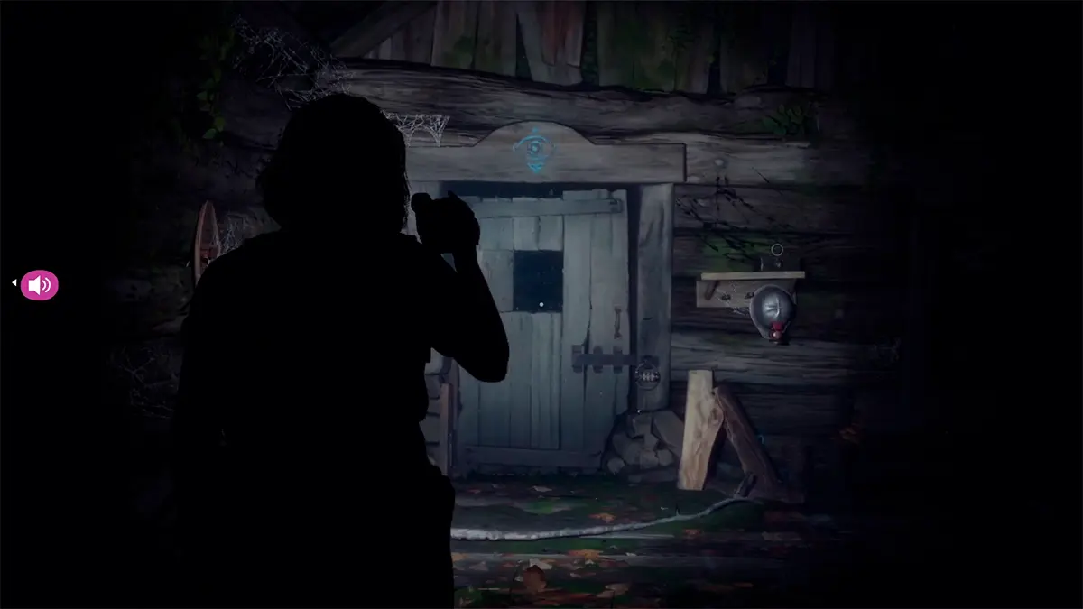 The door drawing refers to the eye above the door, which is already locked into place.