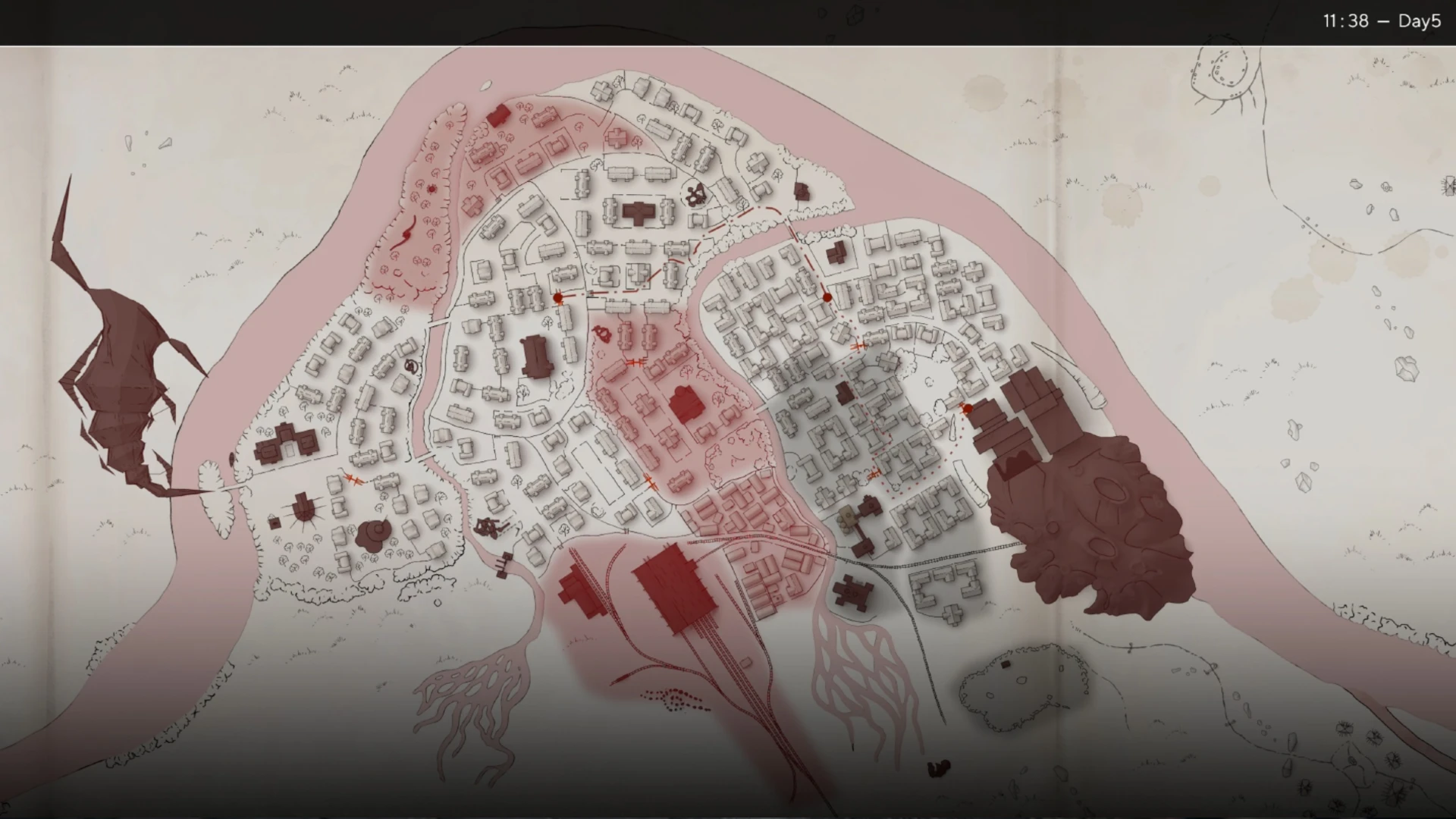 The map in Pathologic 3: Quarantine.