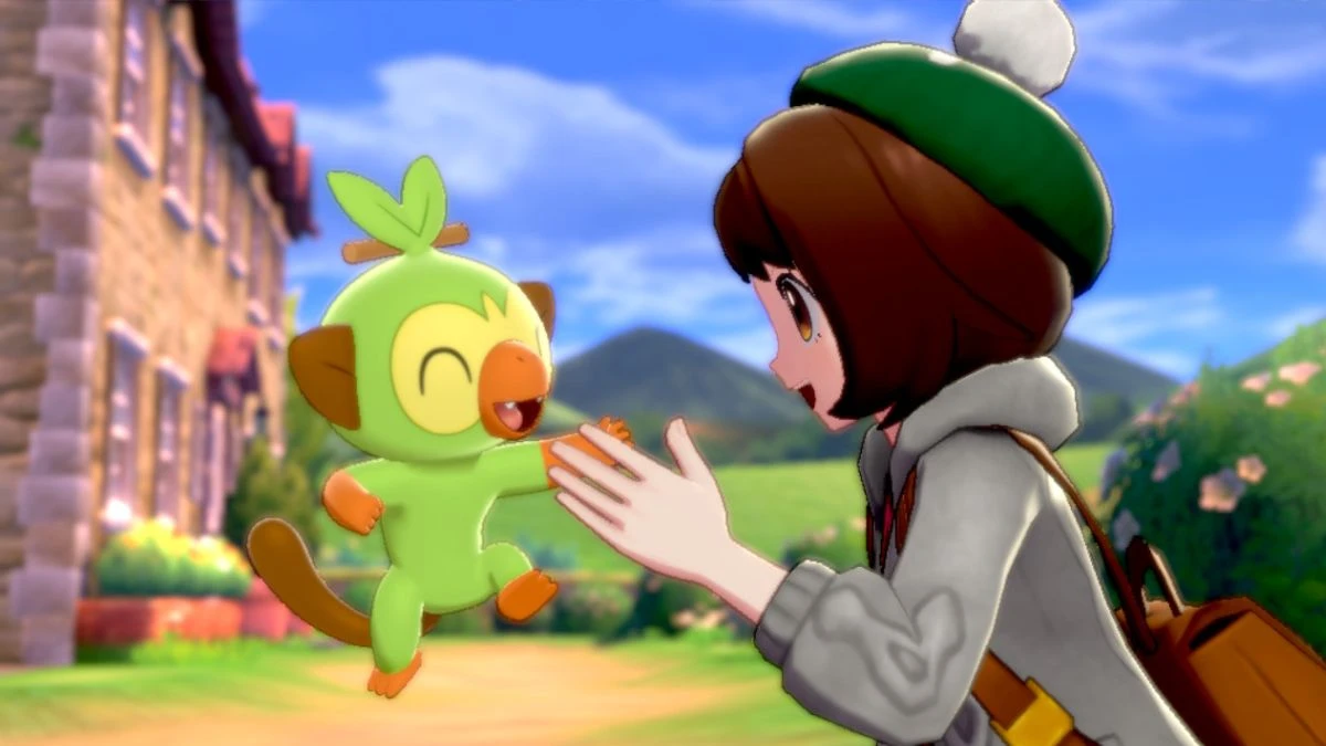 Grookey in Pokemon Sword