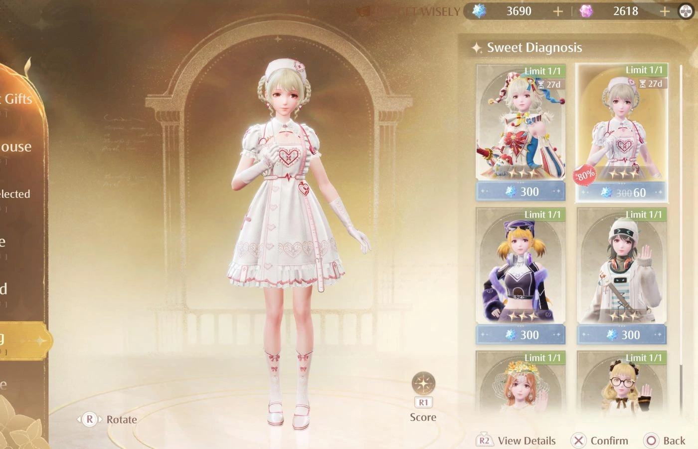 sweet diagnosis infinity nikki