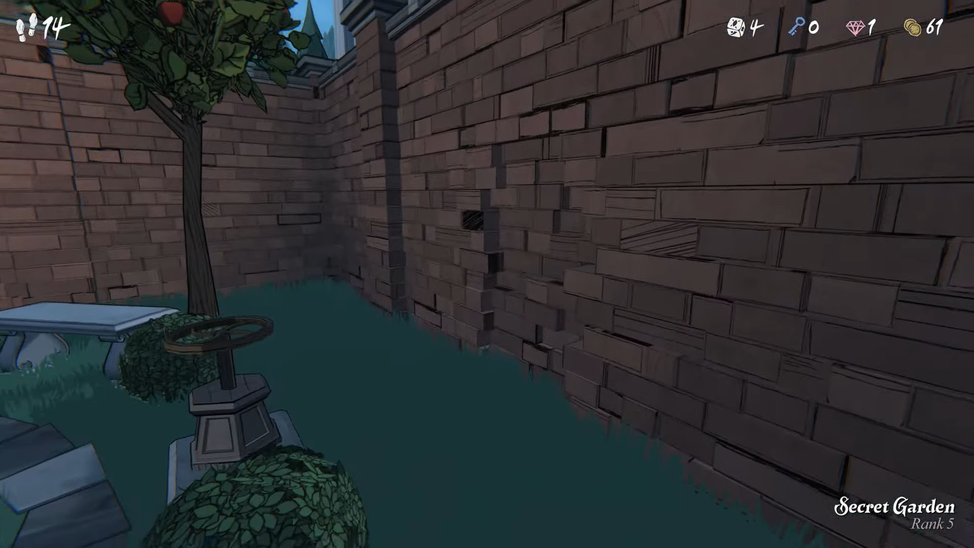 Use a sledgehammer on the slightly broken wall to reveal a valve.