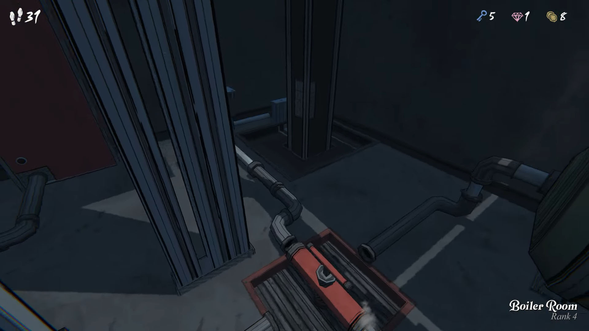 Once built, activate the Boiler Room and set the power direction to flow toward the Laboratory.