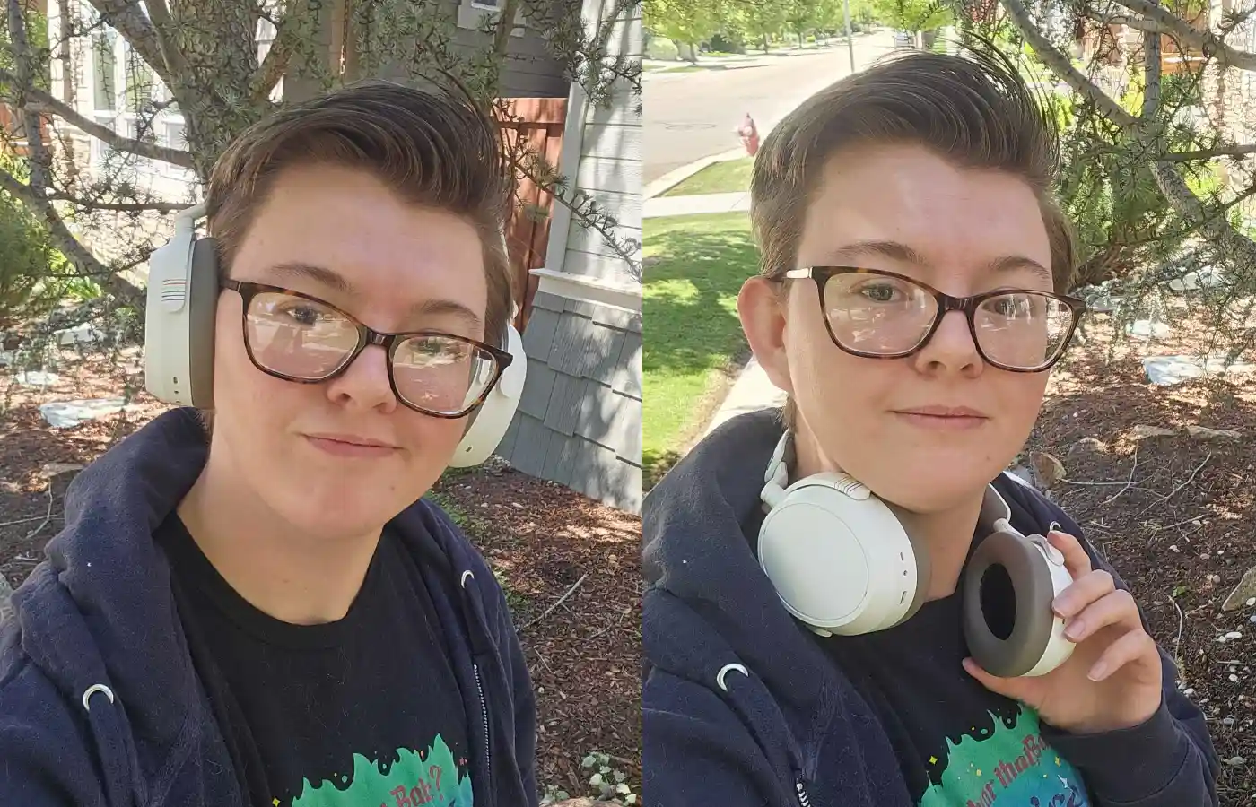 Momentum 4 Headphones in use Model Ezra Gray