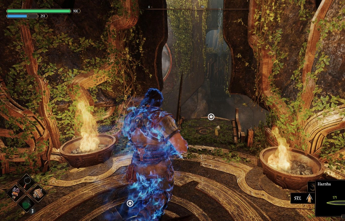 blue flame blades of fire