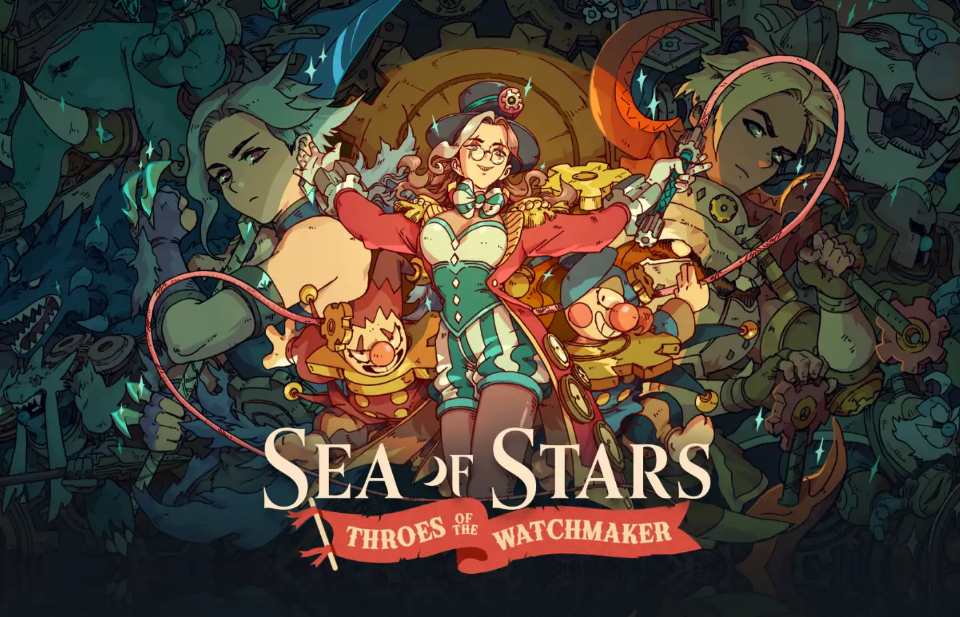 Sabotage Studios' Keyart for Sea of Stars Throes of the Watchmaker