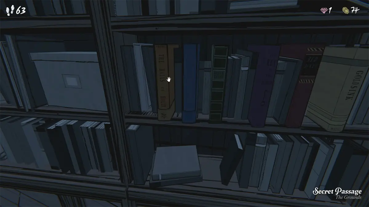 Next day, draft the coat check, take your watering can, and enter the secret passage. Water a book in the library to reveal a maze.