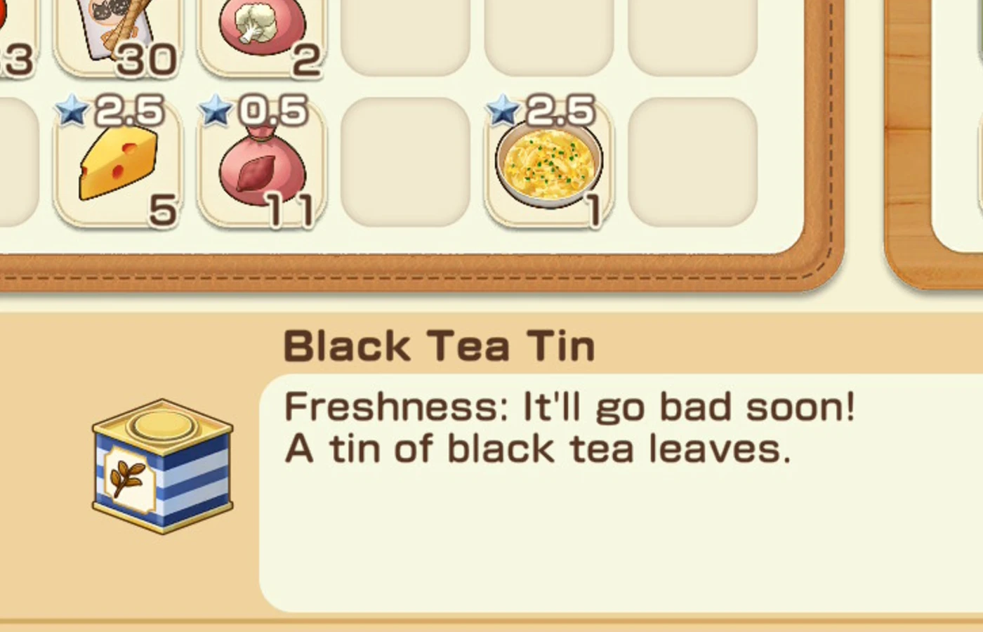 Freshness Meter Story of Seasons Grand Bazaar