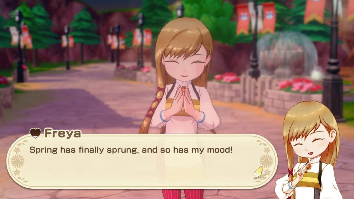 Character portrait and image for Freya, a marriage candidate in Story of Seasons: Grand Bazaar