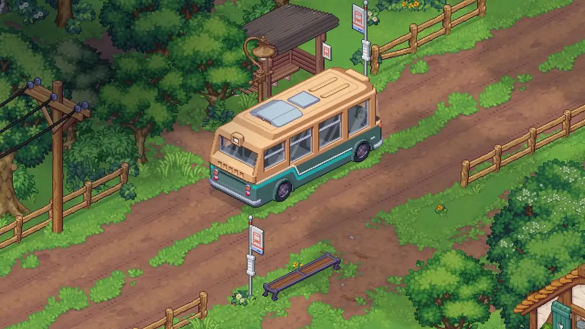 Witchbrook riding the bus to school