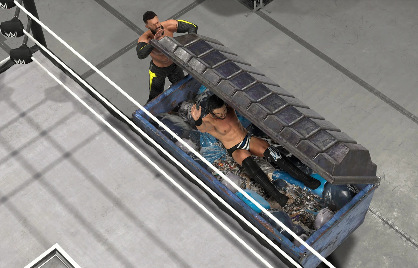 WWE 2K26 Dumpster Match