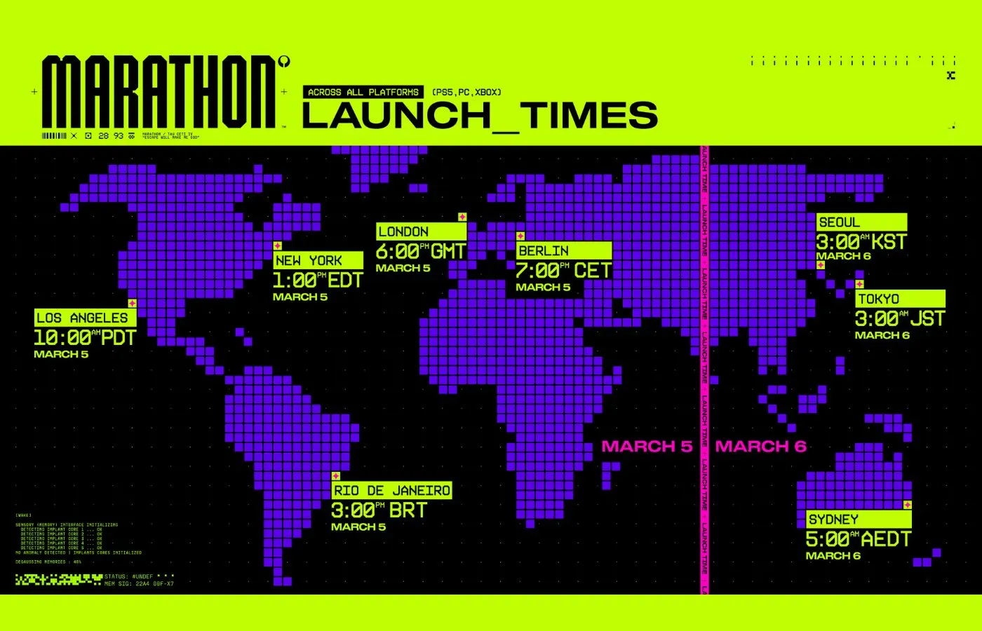 marathon launch times