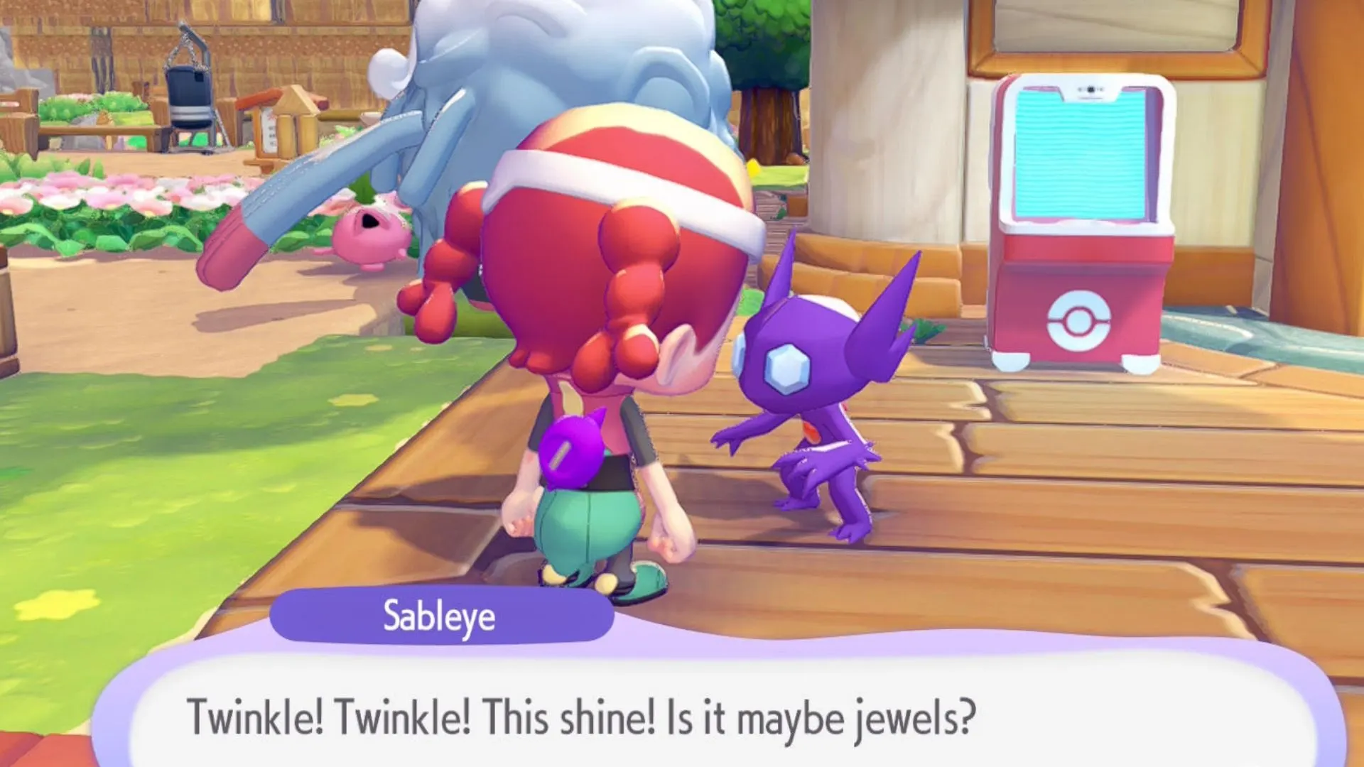 Talk to Sableye to Start Event Pokopia