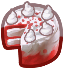Red Velvet Mana Cake Moonlight Peaks