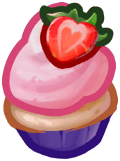 Strawberry Cupcake Moonlight Peaks