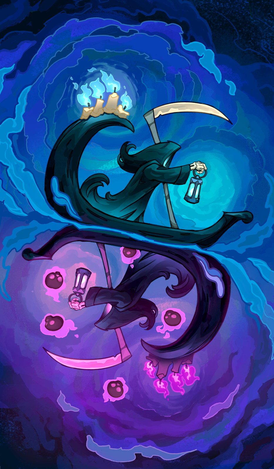 Death Nokturna Card Moonlight Peaks