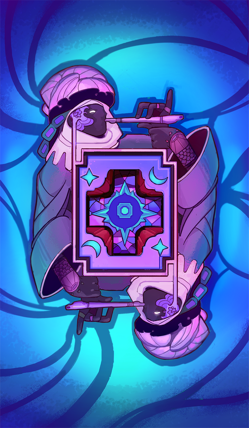 Fortune Nokturna Card Moonlight Peaks