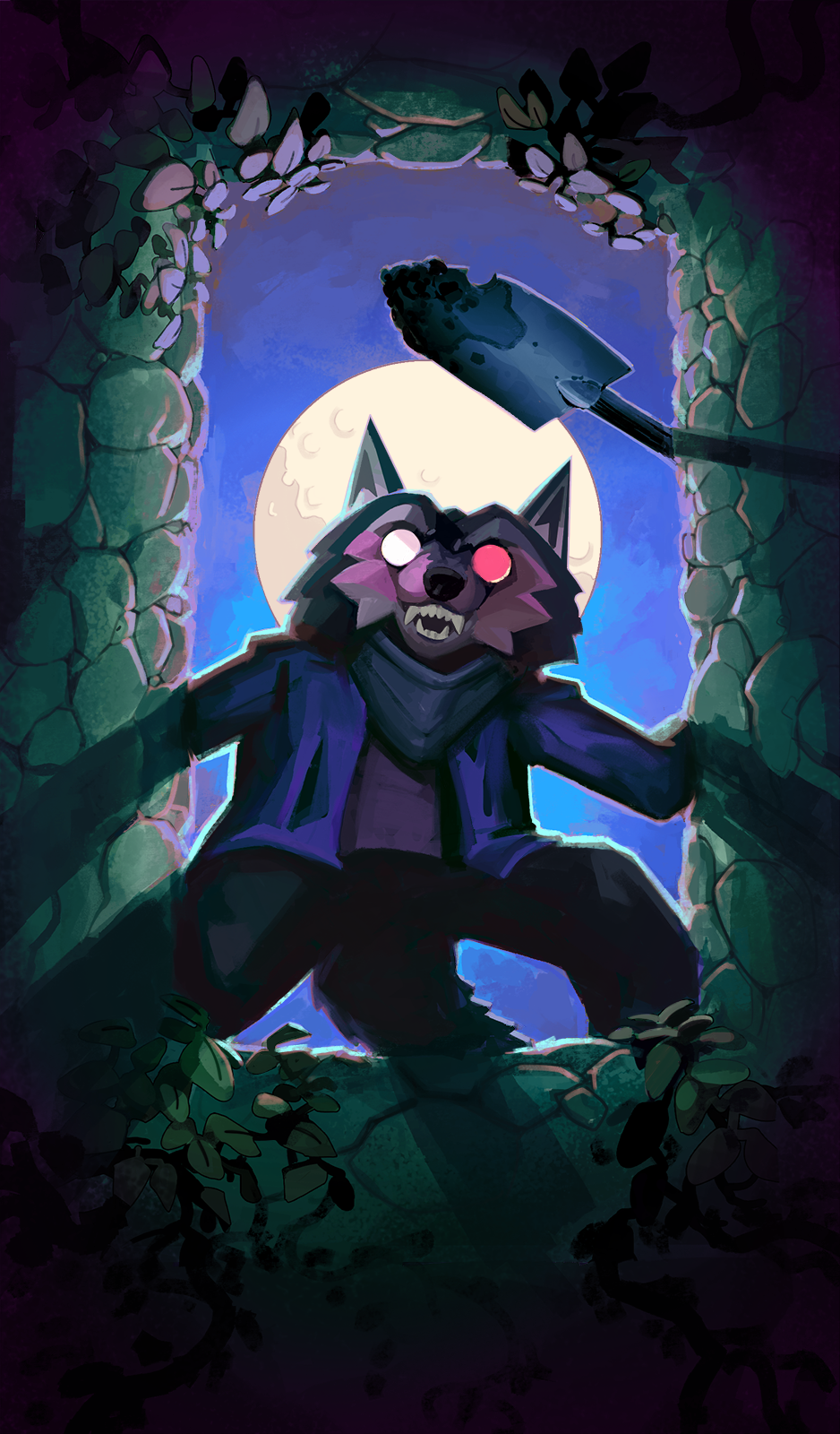 Gravedigger Nokturna Card Moonlight Peaks