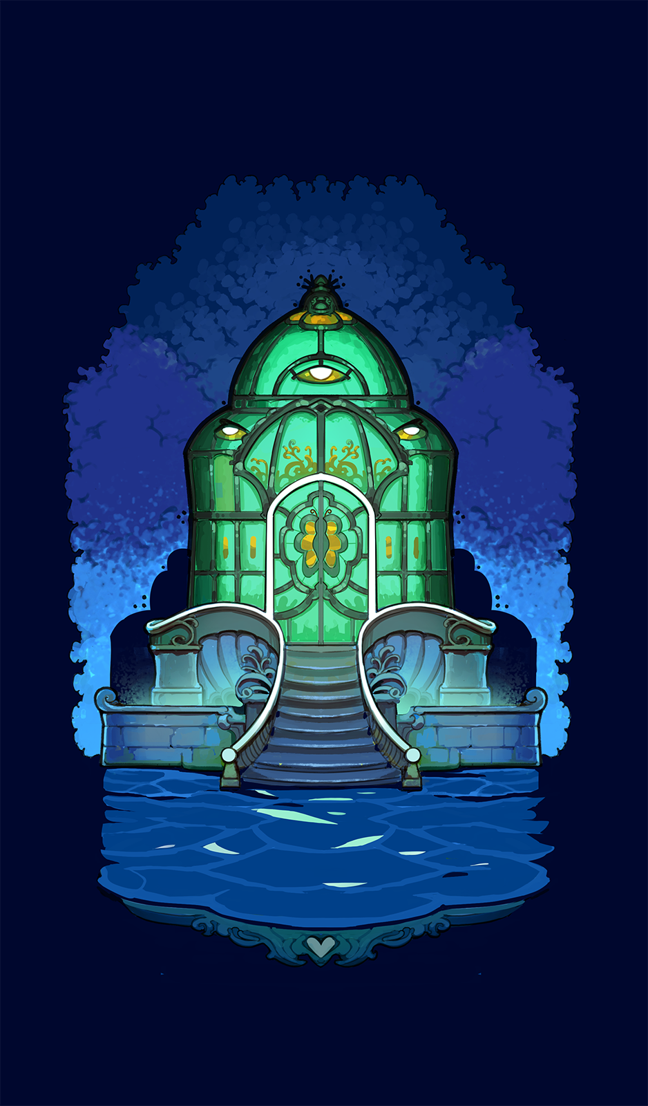 Greenhouse Nokturna Card Moonlight Peaks