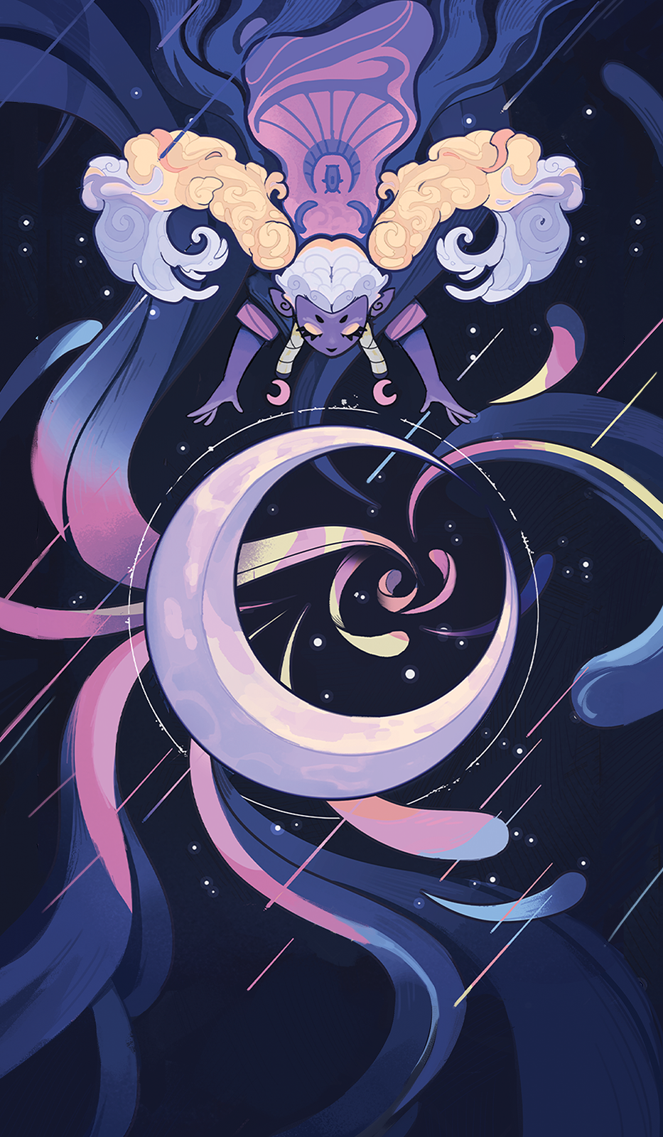 Moon Goddess Nokturna Card Moonlight Peaks