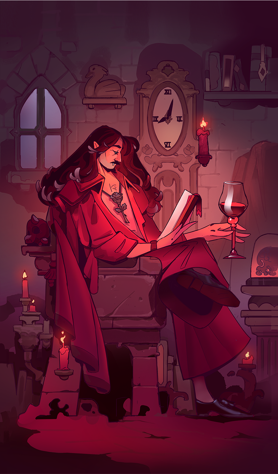 Scholar Nokturna Card Moonlight Peaks
