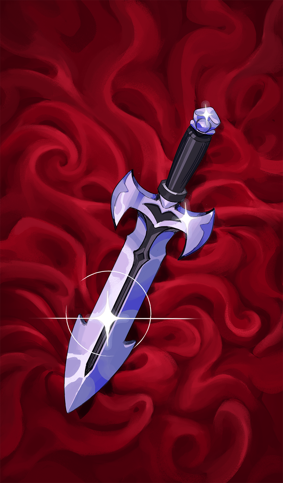 Silver Dagger Nokturna Card Moonlight Peaks