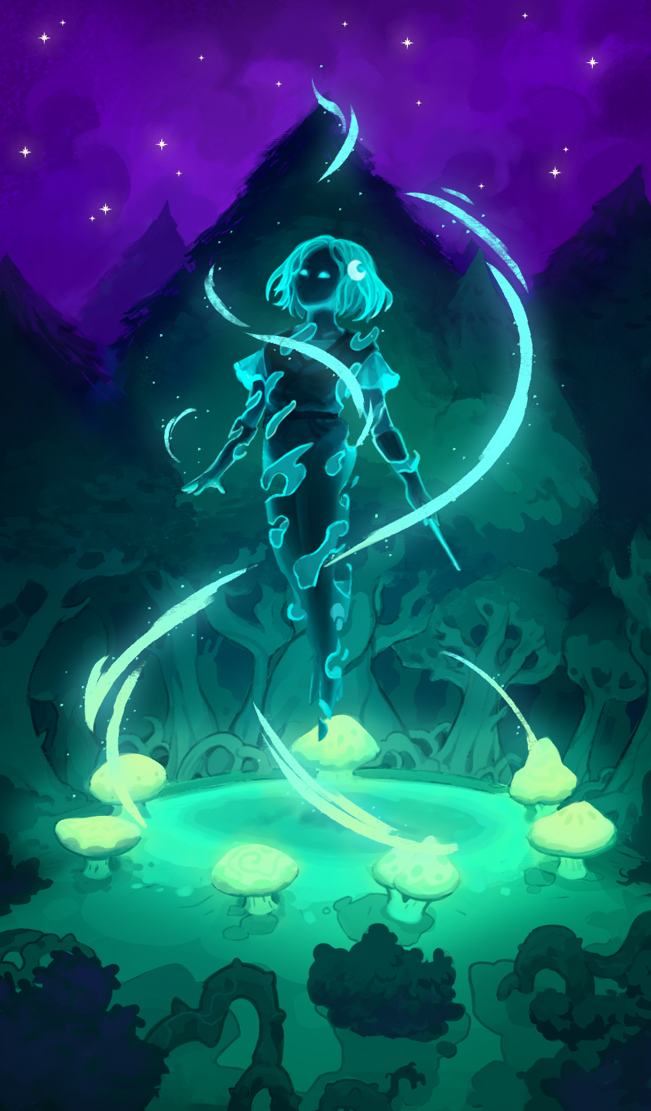 Teleport Nokturna Card Moonlight Peaks
