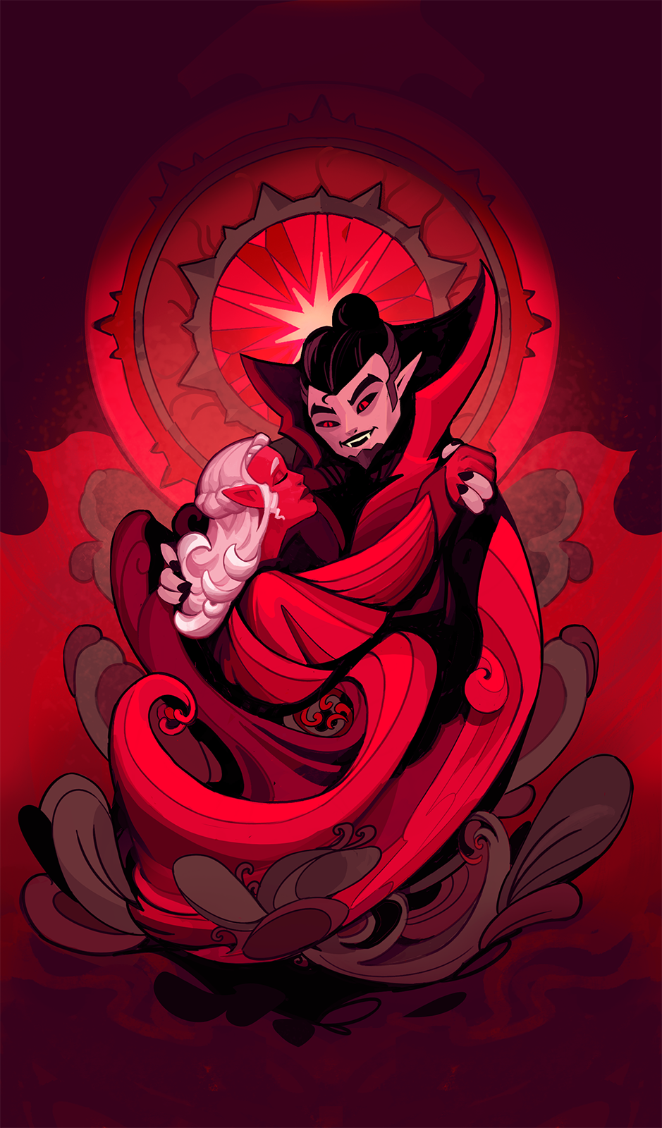 Waltzing Vampires Nokturna Card Moonlight Peaks