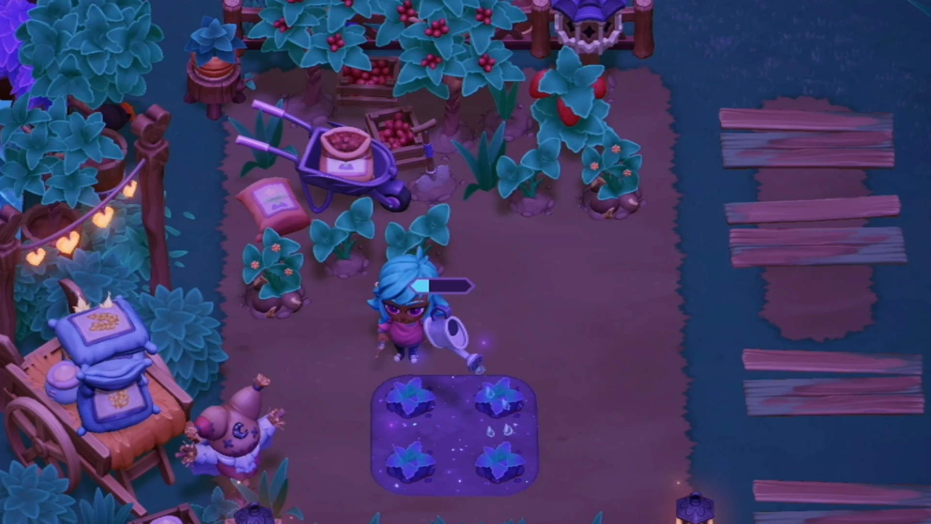Watering with Magic Moonlight Peaks
