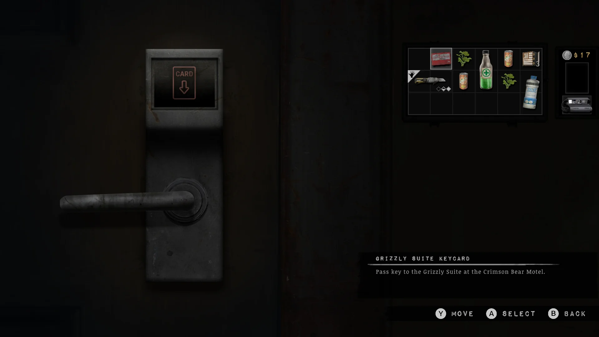 Opening the Grizzly Suite with the keycard