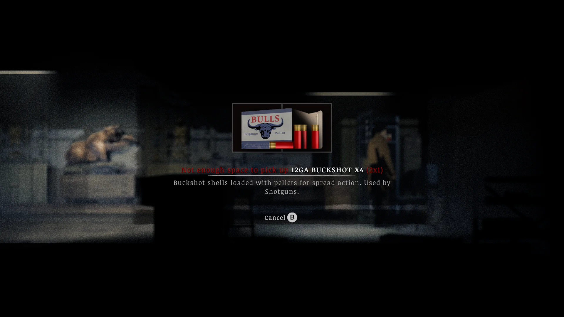 Buckshot in the weapon locker
