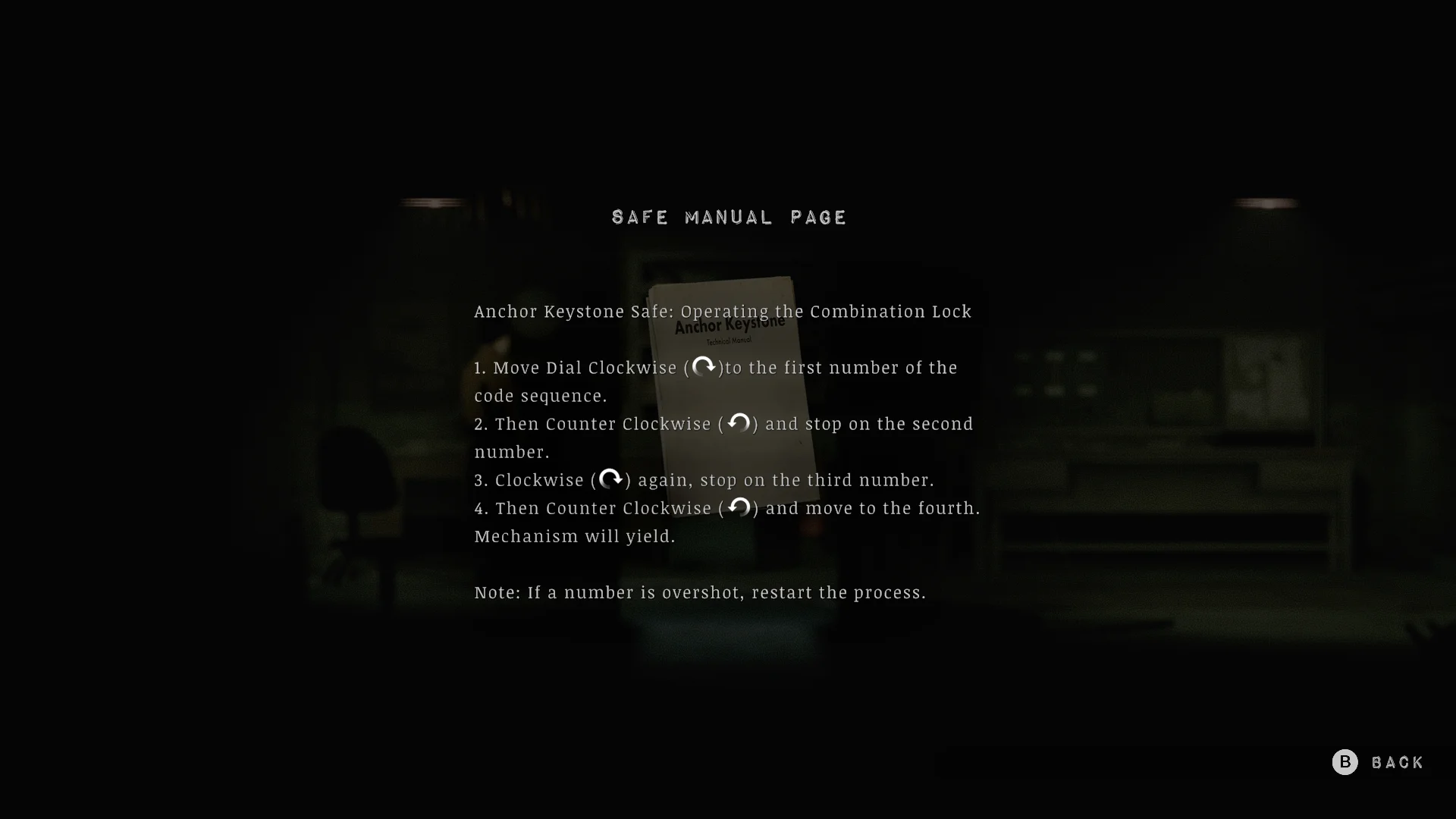 The safe manual page