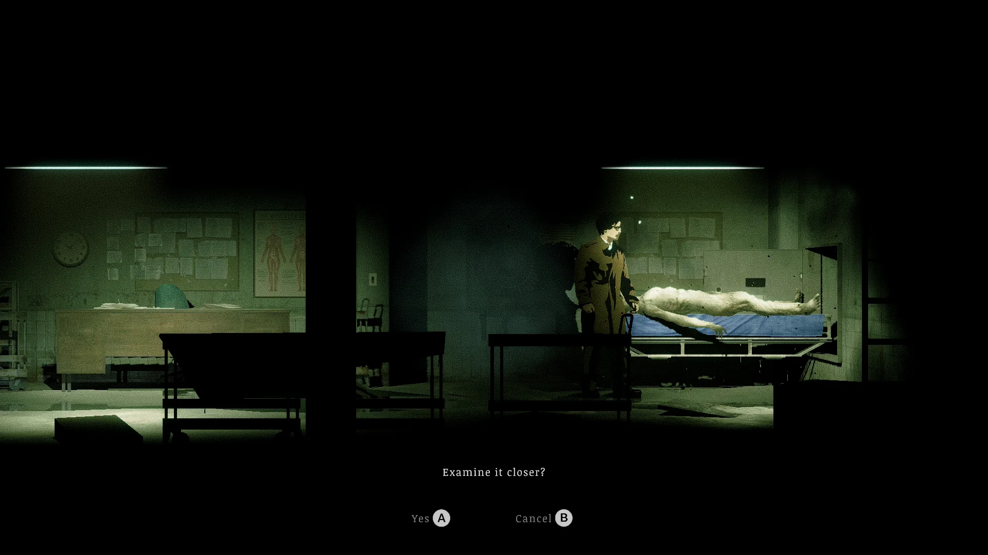 The body in the morgue