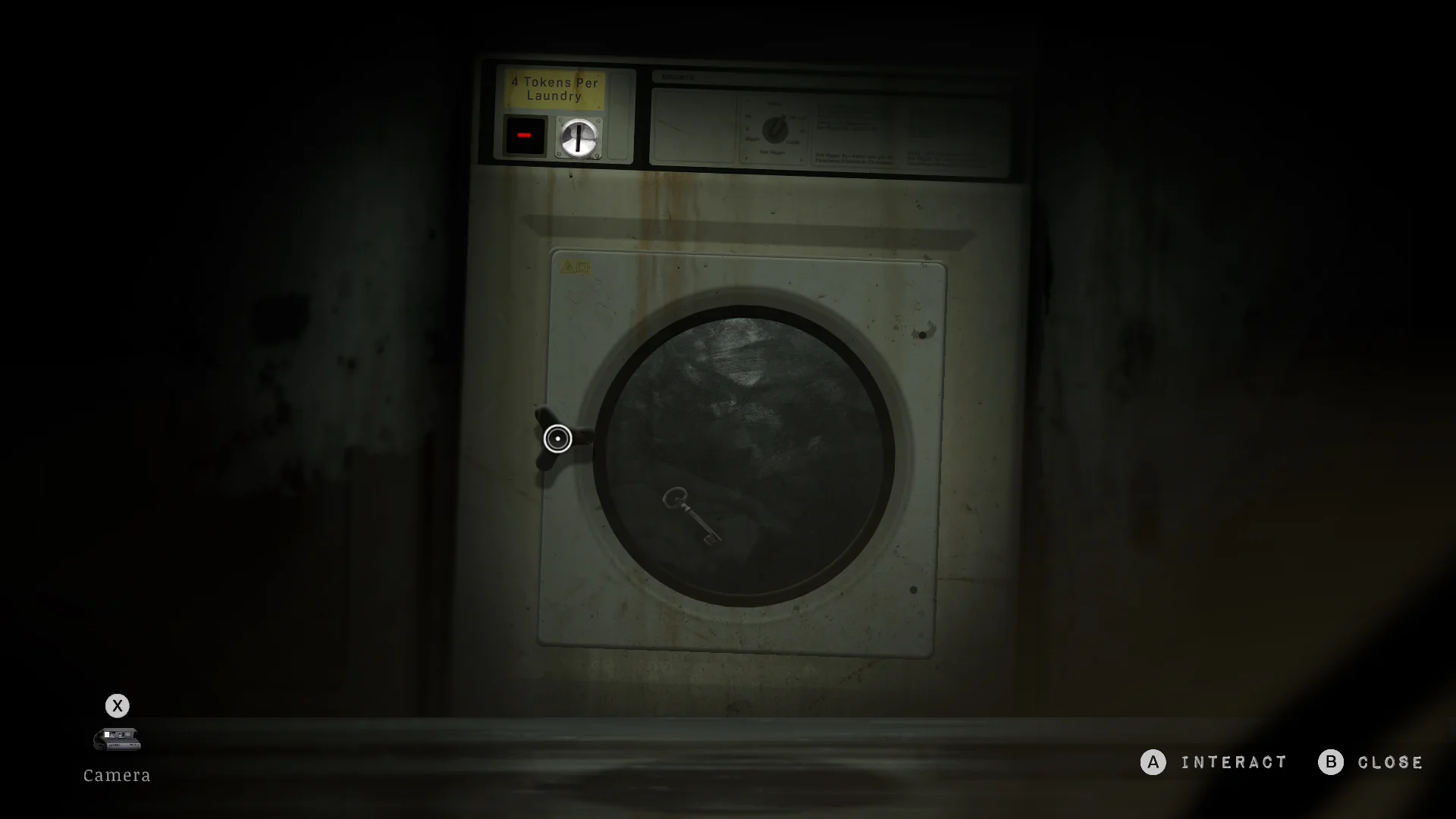 The washing machine running