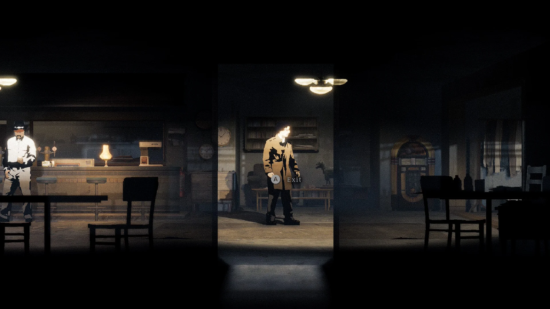 The man in the cafe who gives you ammo