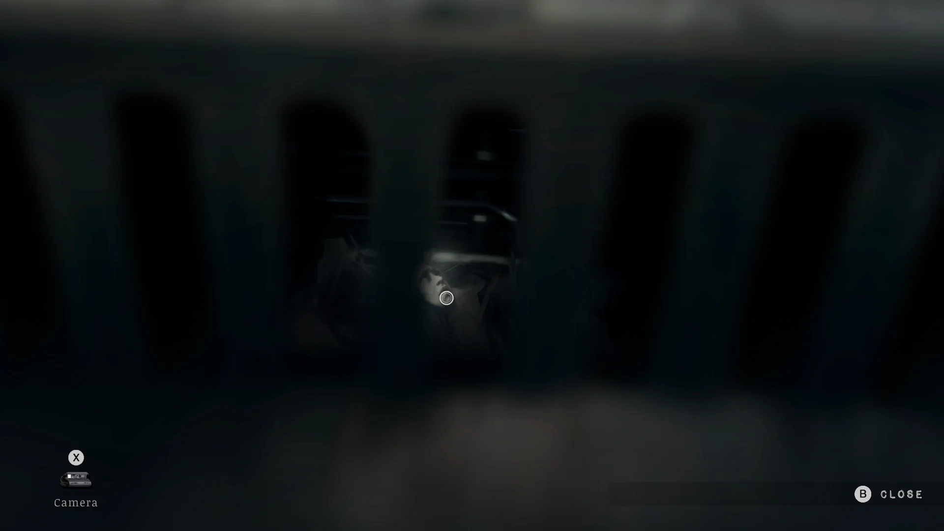 The sewer mask seen through the grate