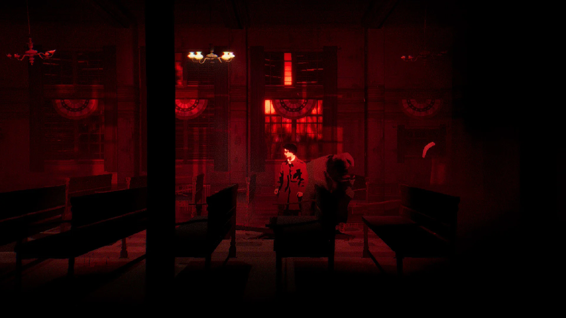 The boss fight in the meeting hall