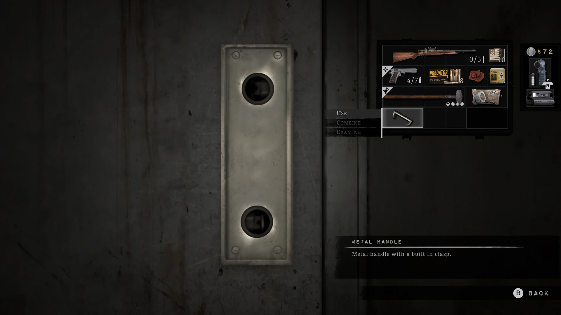 Using the Metal Handle on the cold storage