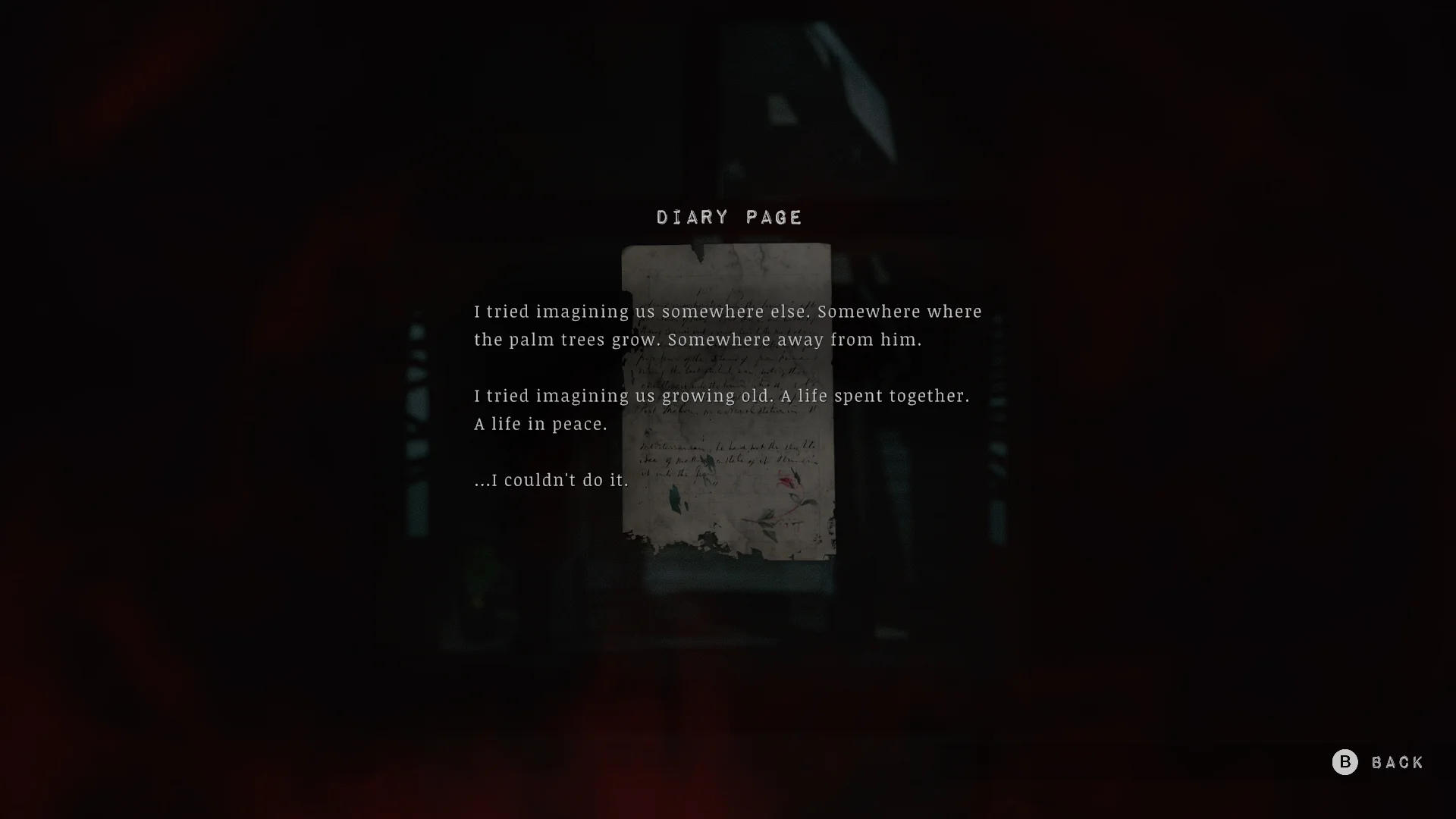Diary page in the bell tower