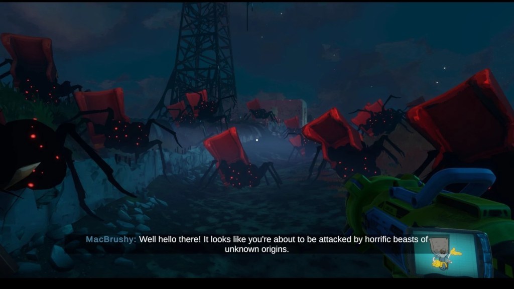 MacBrushy Dialogue Screenshot No Ghosts at the Grand